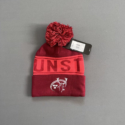 MUNSTER RUGBY BOBBLE HAT BEANIE ADIDAS MENS SIZE OSFM