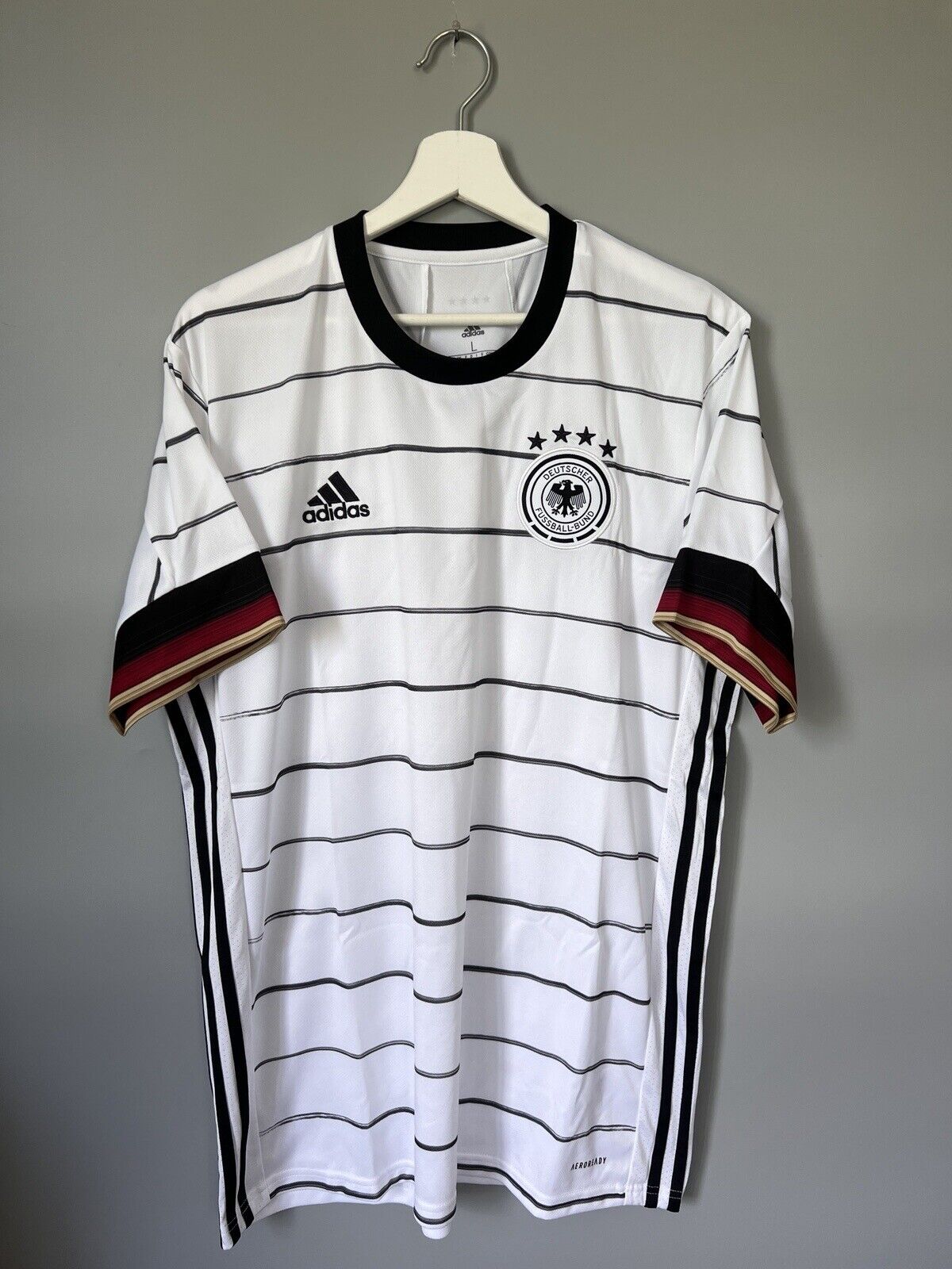 Germany Jersey 2020 Home Soccer Football Shirt Adidas EH6105 Mens Size L