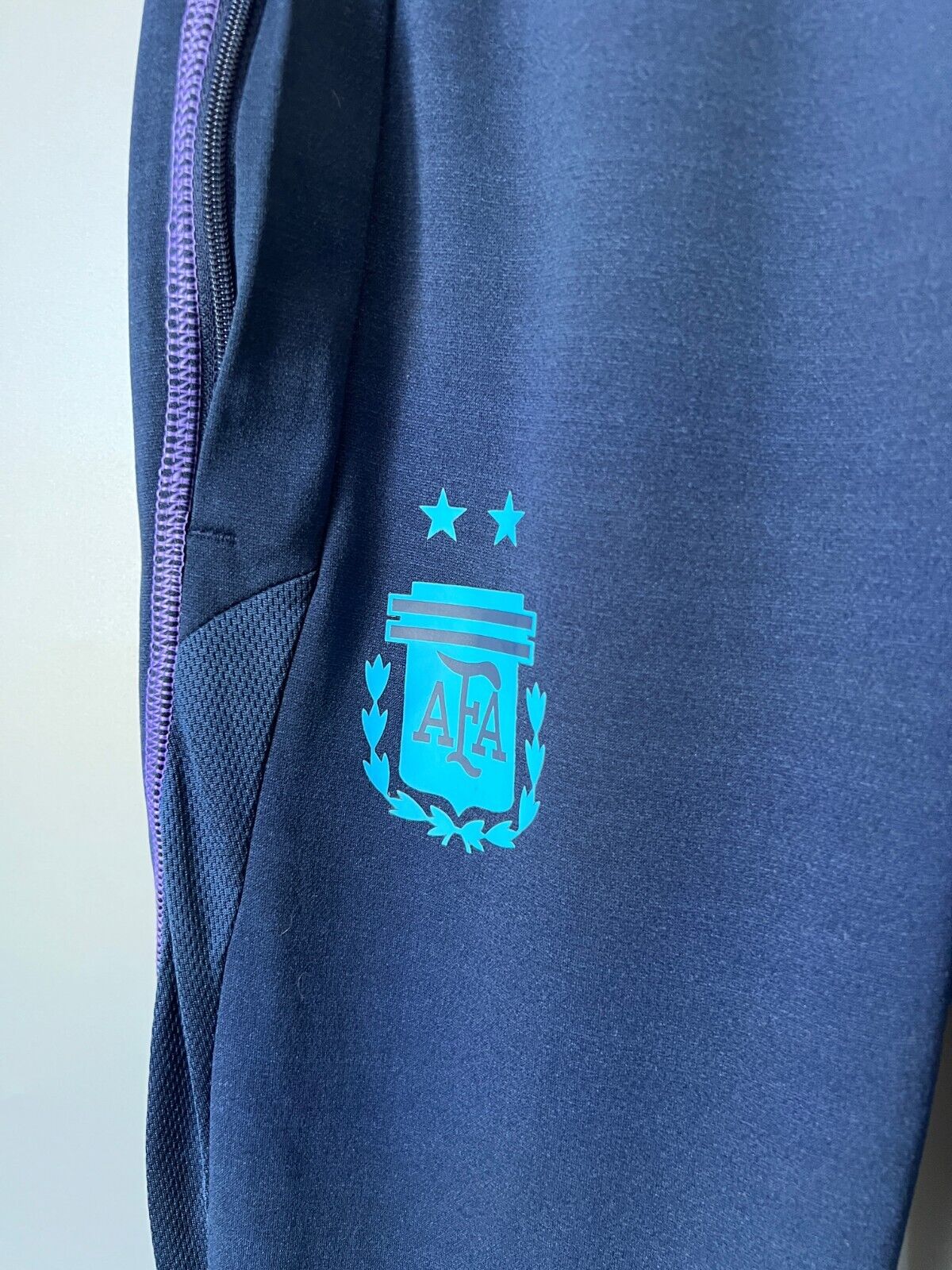 Argentina Tiro 23 Training Pants Blue Football Soccer Adidas HF3914 Mens Size XS