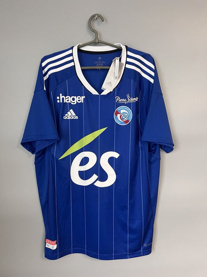 Strasbourg Jersey Home 2023 Mens Soccer Shirt Maillot Adidas Size XL