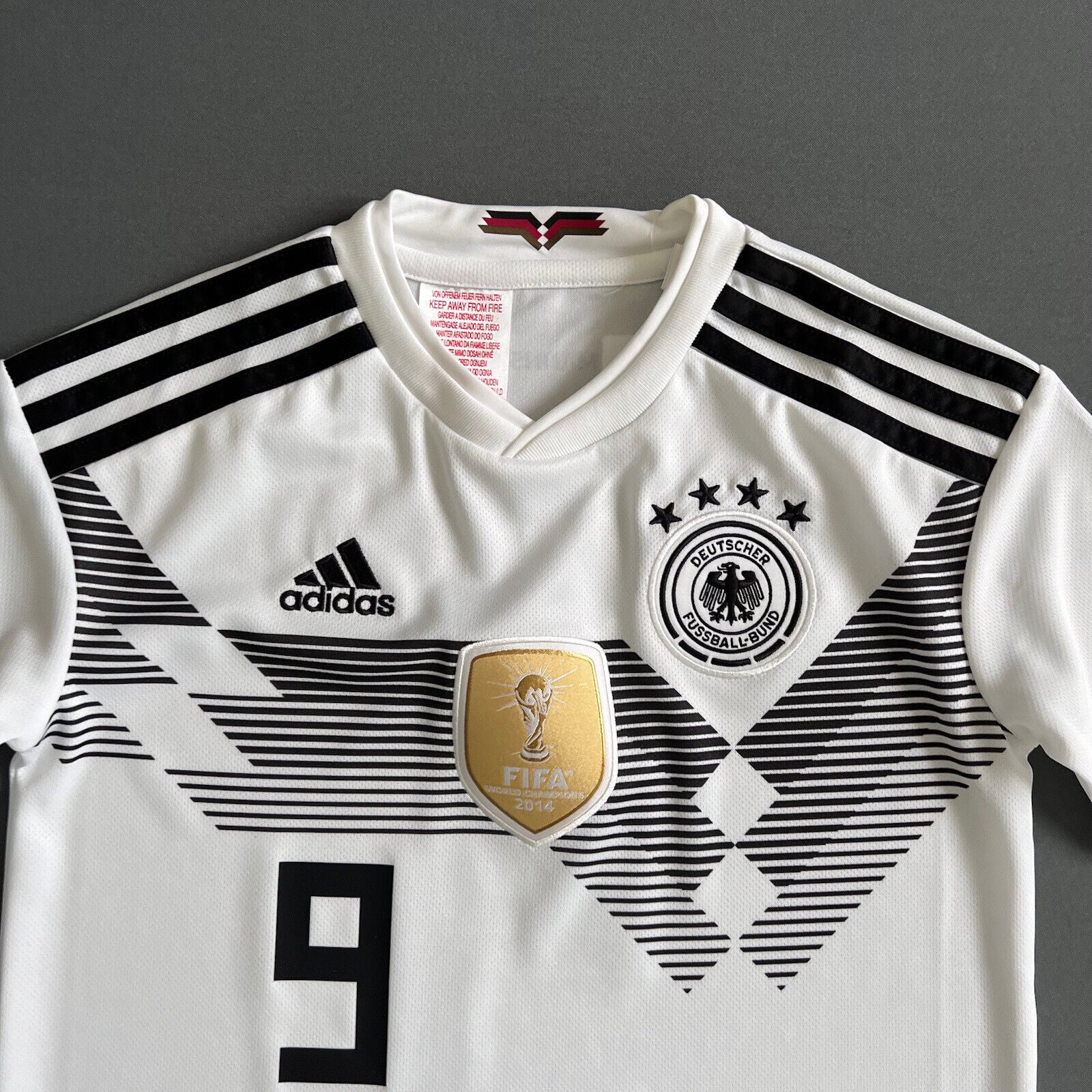 Werner Germany Jersey 2018 2019 Home Football Shirt Trikot Adidas Boys Size S