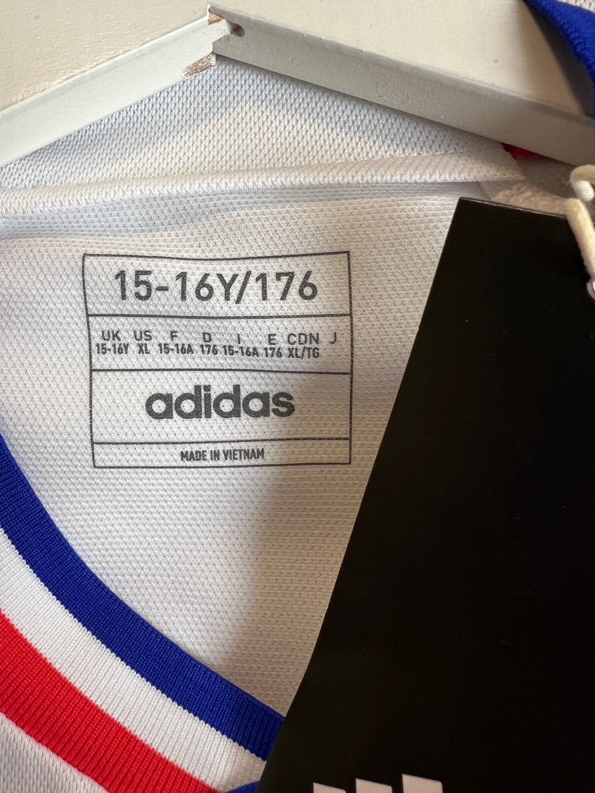 Olympique Lyonnais 23/24 Home Jersey Soccer Football Shirt Adidas Boys Size XL