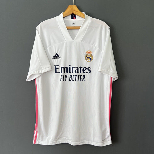 REAL MADRID JERSEY 2020/21 HOME SIZE XL SOCCER FOOTBALL ADIDAS FM4735