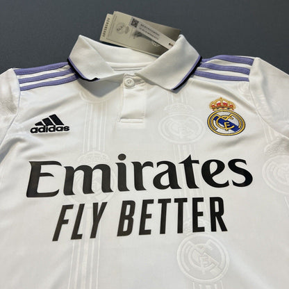 Alaba Real Madrid Jersey 22-23 Away Soccer Shirt HF2654 Adidas Boys Size XS