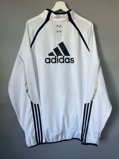 Real Madrid Jacket Teamgeist 2006x2021 White Soccer Adidas HA2537 Mens Size XXL