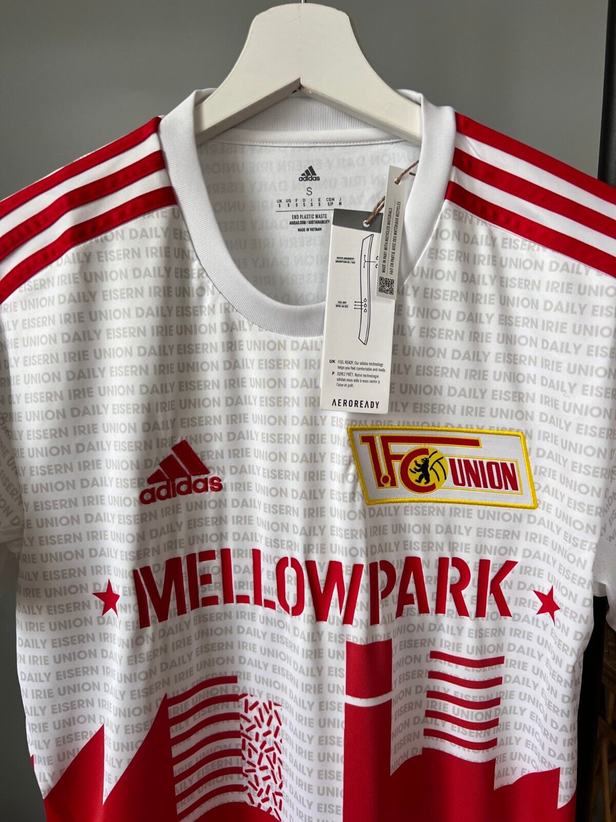 1. FC Union Berlin Jersey 22/23 Fourth Soccer Football Shirt Adidas Mens Size S
