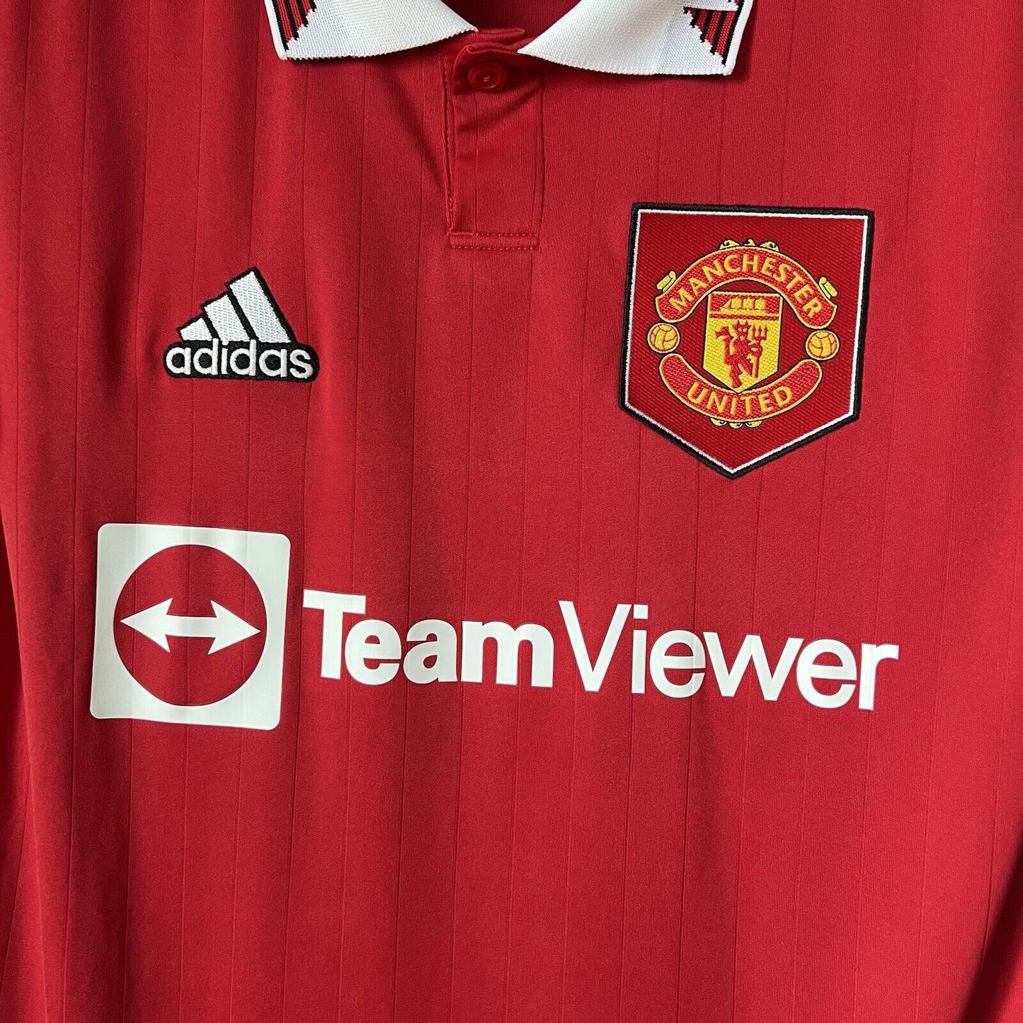 Manchester United Jersey 2022-23 Home Mens Football Shirt Size XS H13881 Adidas