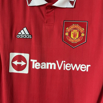 Manchester United Jersey 2022-23 Home Mens Football Shirt Size XS H13881 Adidas