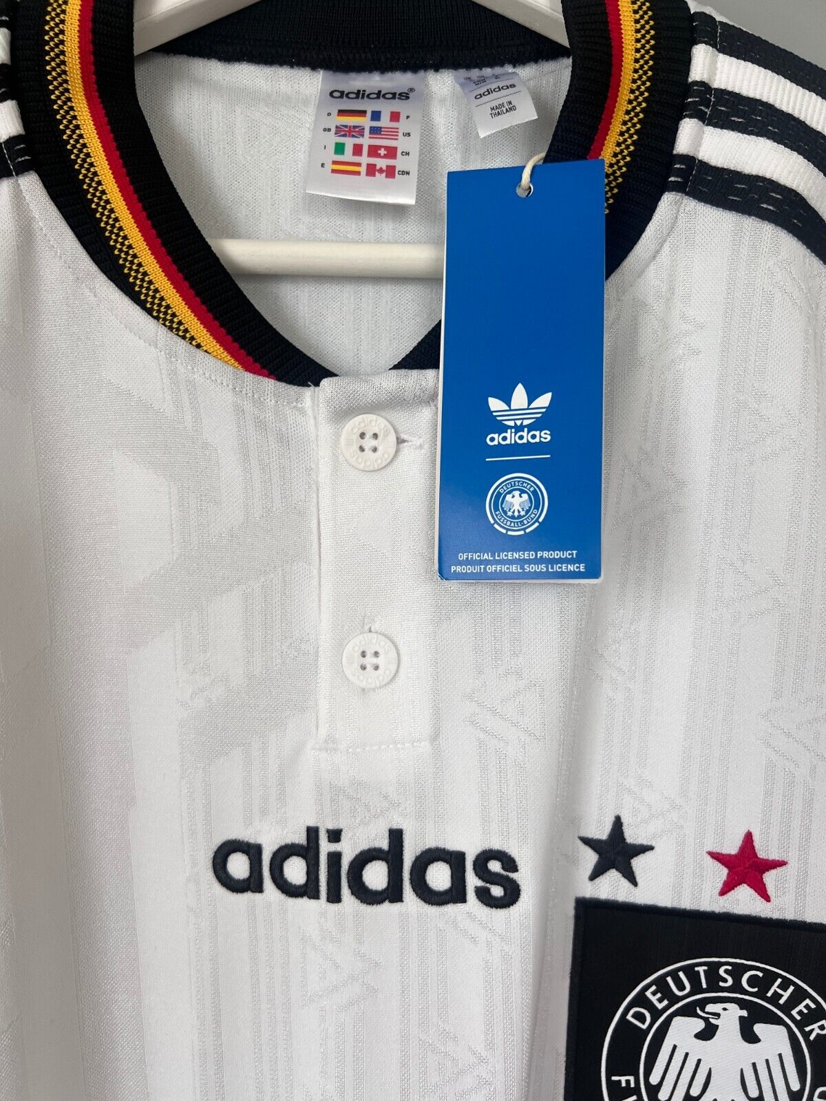 Germany Jersey 1996 Home Soccer Football Adidas IT7749 Mens Size M