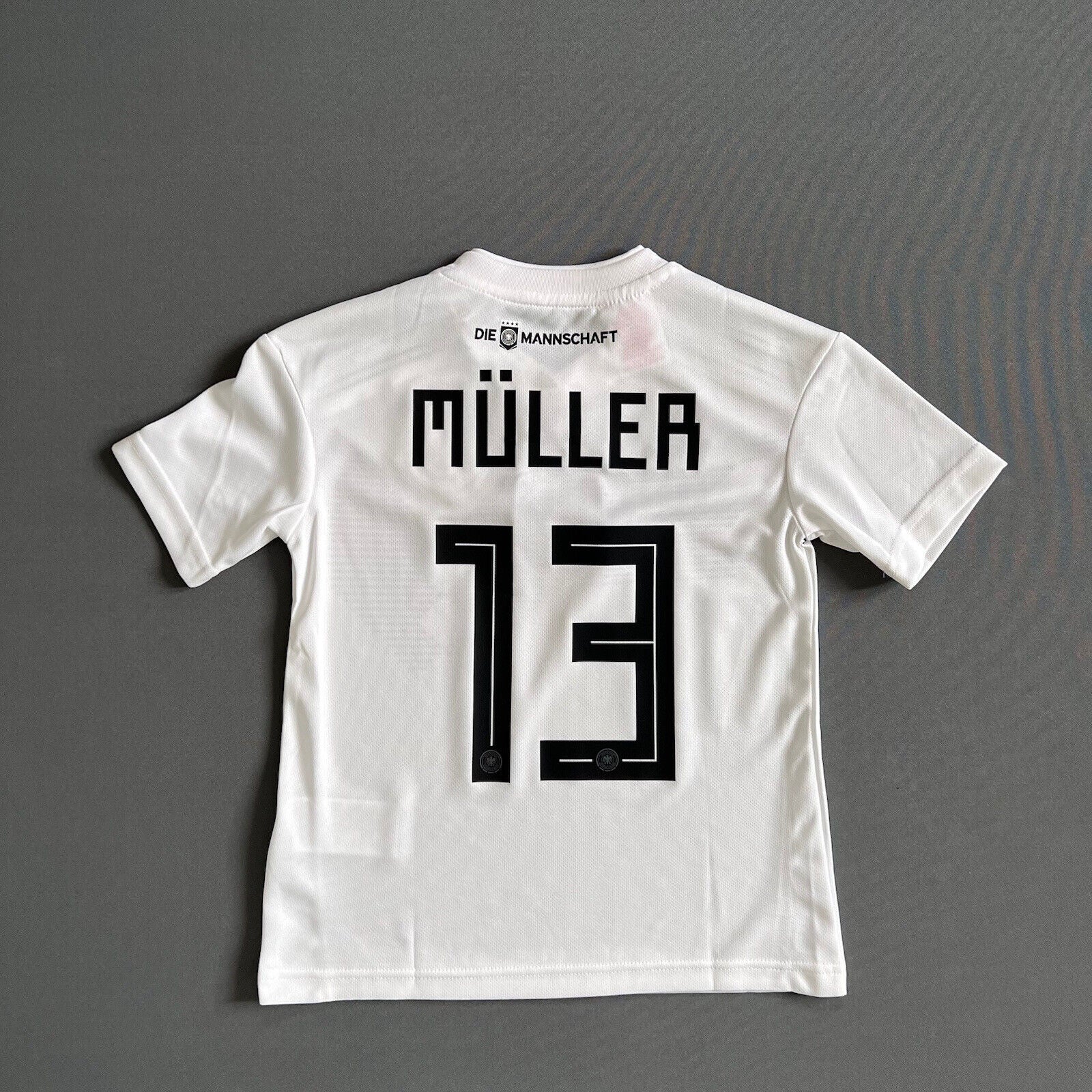 Muller Germany Jersey 2018 2019 Home Football Shirt Trikot Adidas Boys Size XS