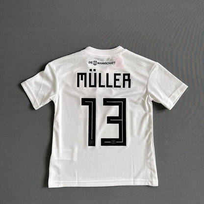 Muller Germany Jersey 2018 2019 Home Football Shirt Trikot Adidas Boys Size XS