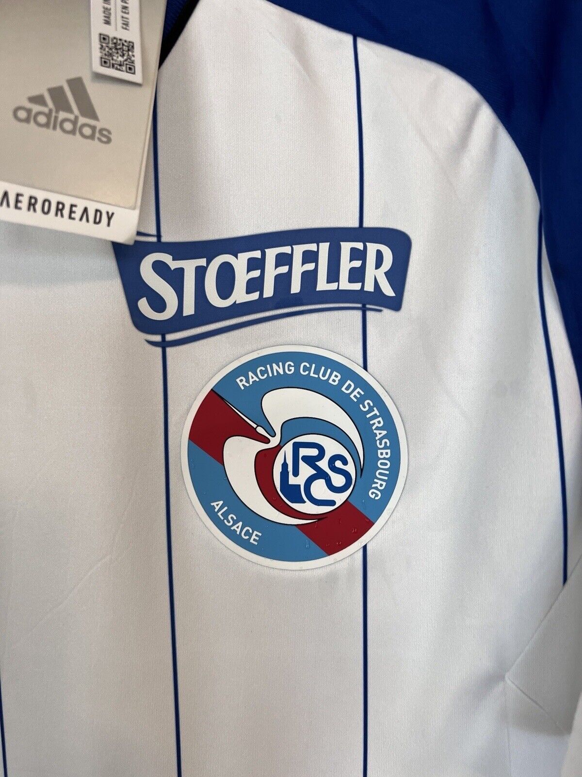 Strasbourg Jersey Away 2023 Mens Soccer Shirt Maillot Adidas Size S
