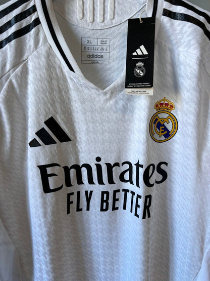 Real Madrid Jersey 24/25 Home Player Issue Soccer Shirt IX8095 Adidas Mens Sz XL