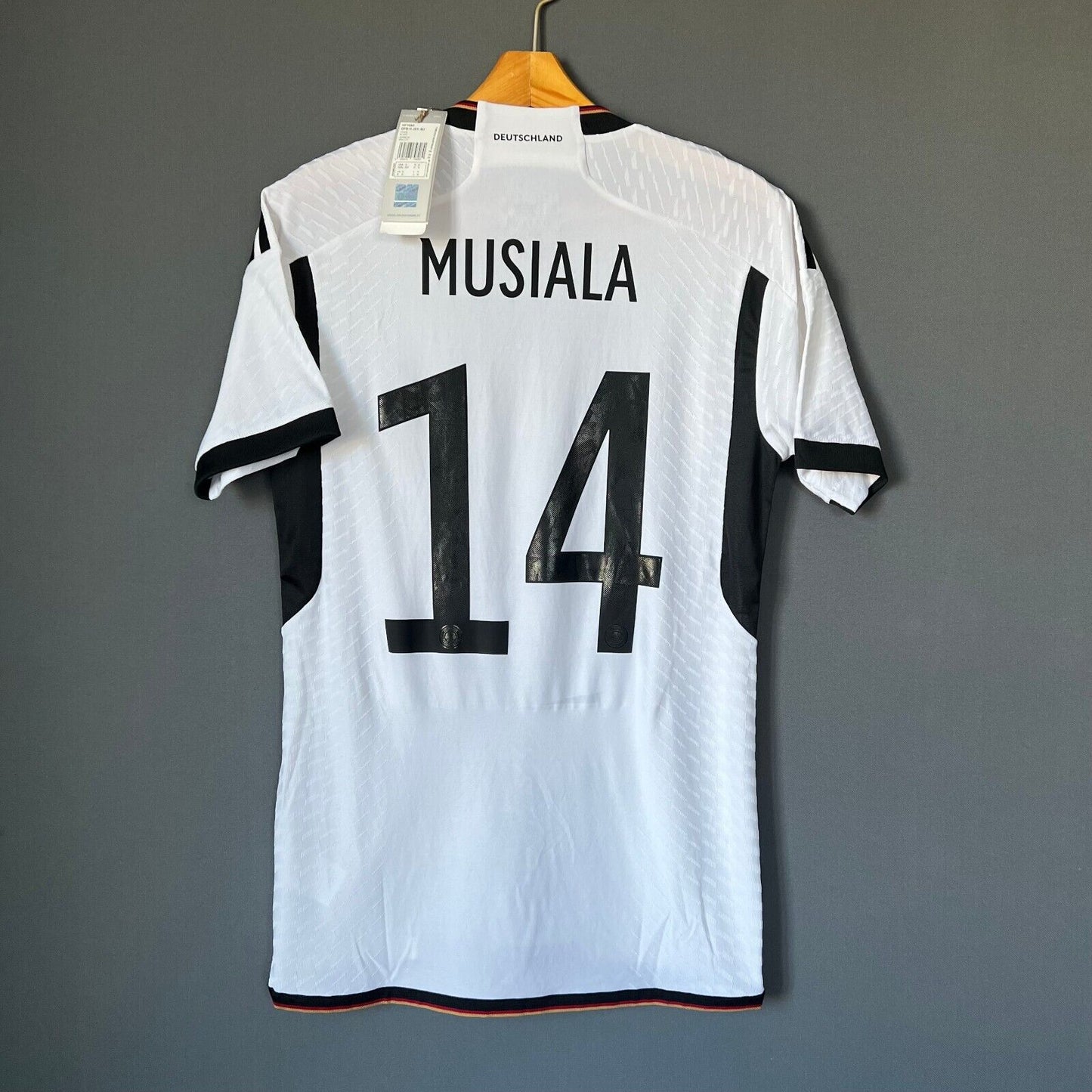 Musiala Germany Jersey 2022 Home Authentic Small Mens Football Shirt Adidas