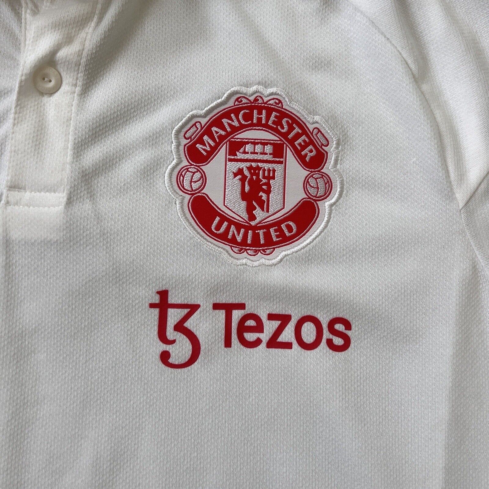 Manchester United Jersey Tiro 23 Polo Shirt Size M Mens Football IA7240 Adidas