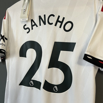 Sancho Manchester United Jersey 2023 Away Adidas H13880 Football Shirt Medium