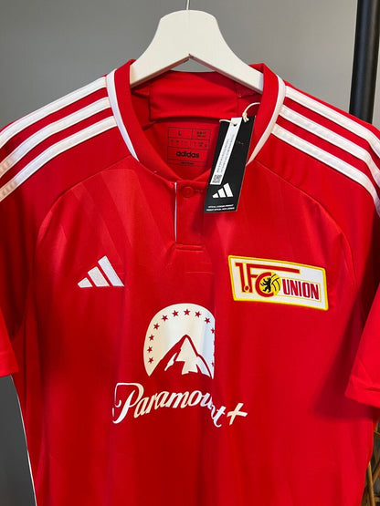 adidas 1. FC Union Berlin 23/24 Home Jersey - Red Soccer Football Shirt Size L