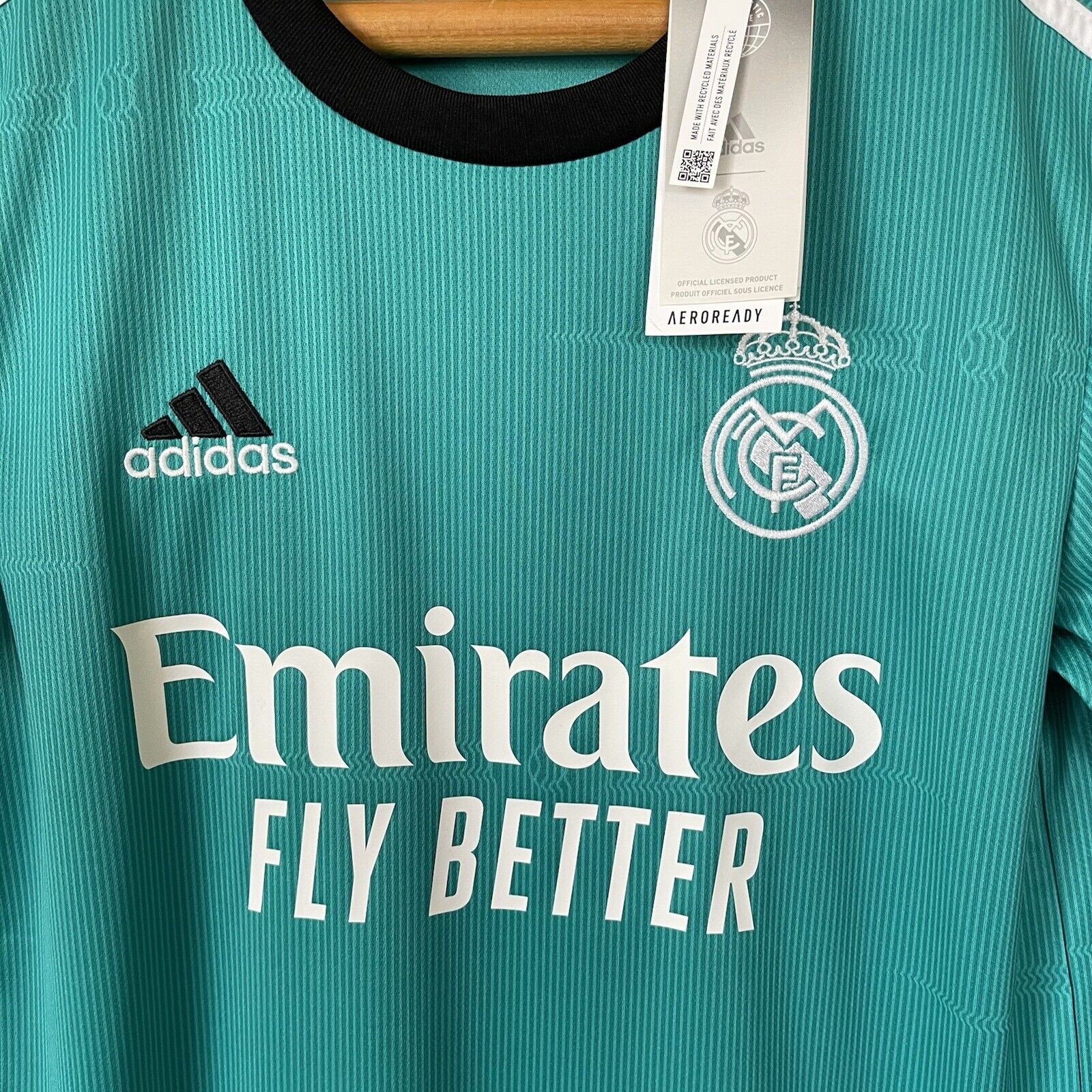BENZEMA REAL MADRID JERSEY 2021/22 THIRD SIZE XS SOCCER FOOTBALL ADIDAS H40951