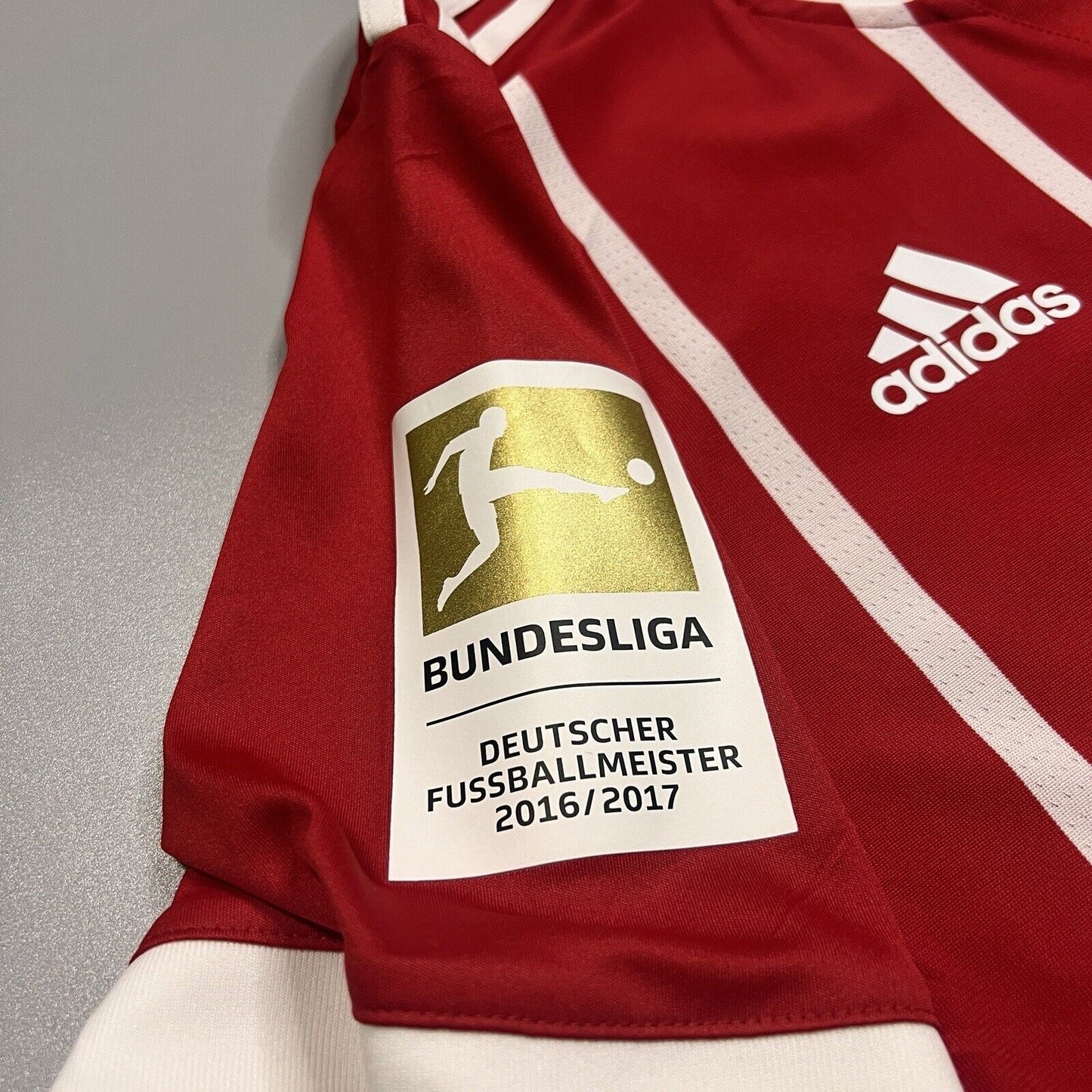 Bayern Munich Jersey 2017/18 Home Match Worn Mens Size 7 Football Shirt Adidas