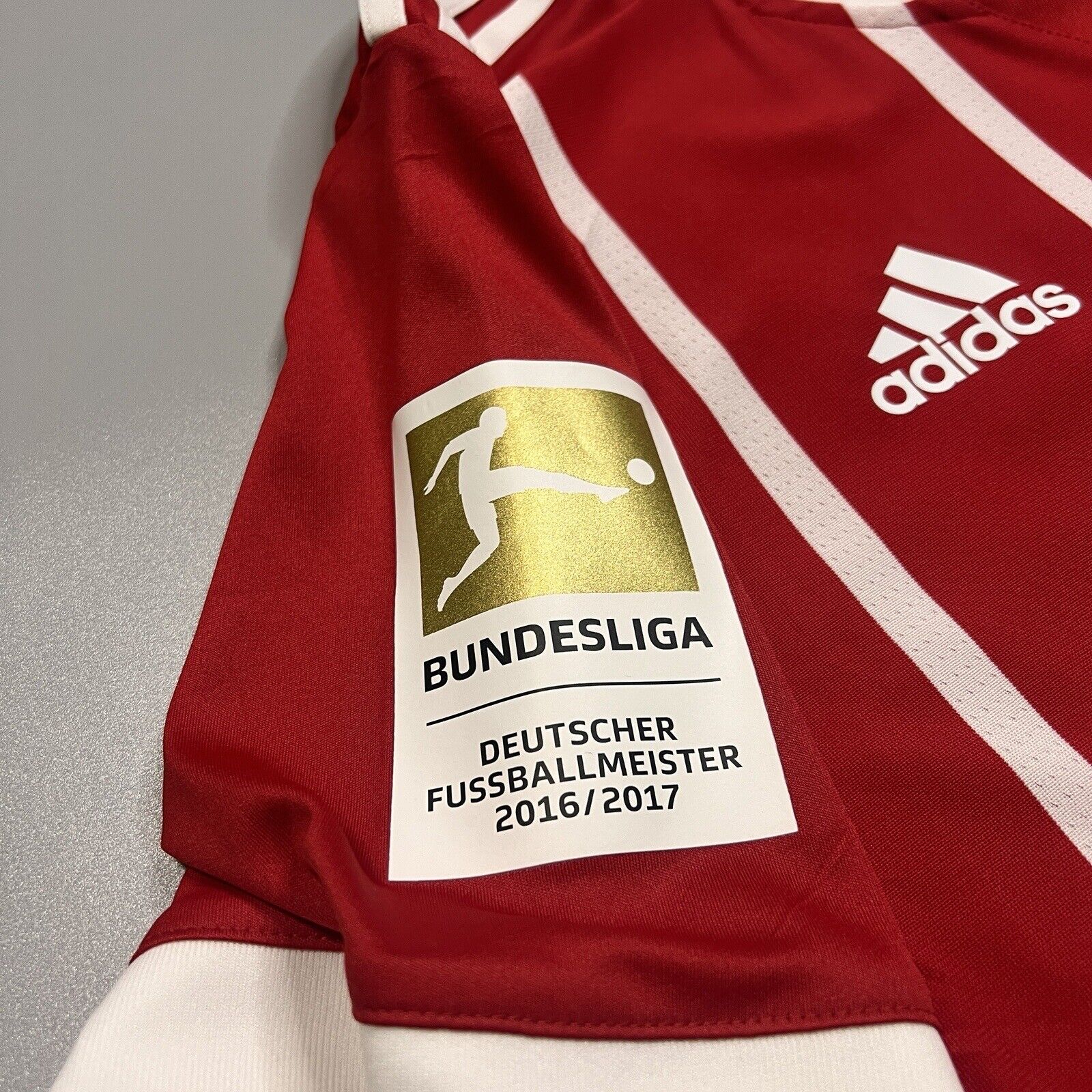 Bayern Munich Jersey 2017/18 Home Match Worn Mens Size 7 Football Shirt Adidas