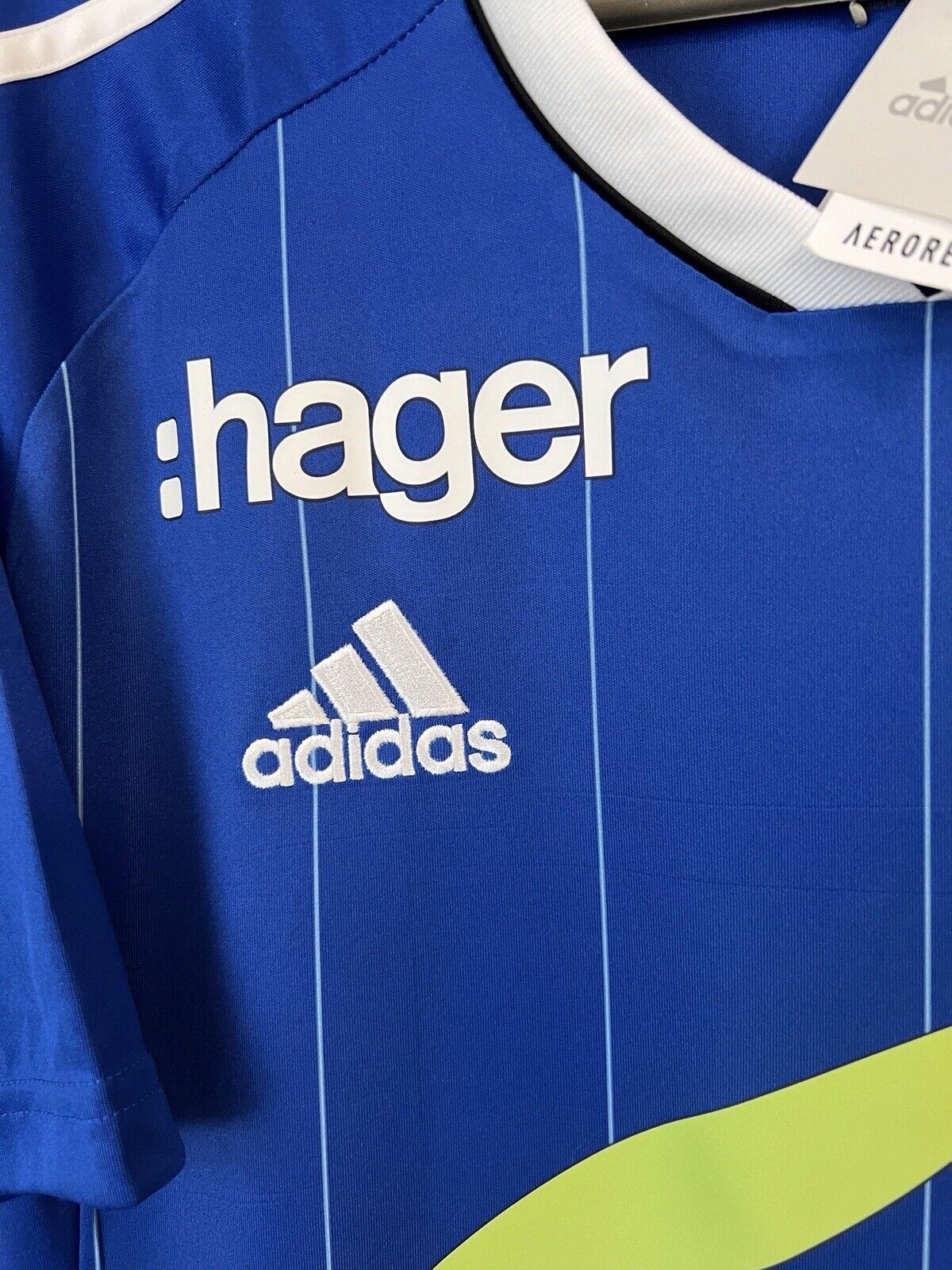 Strasbourg Jersey Home 2023 Mens Soccer Shirt Maillot Adidas Size L