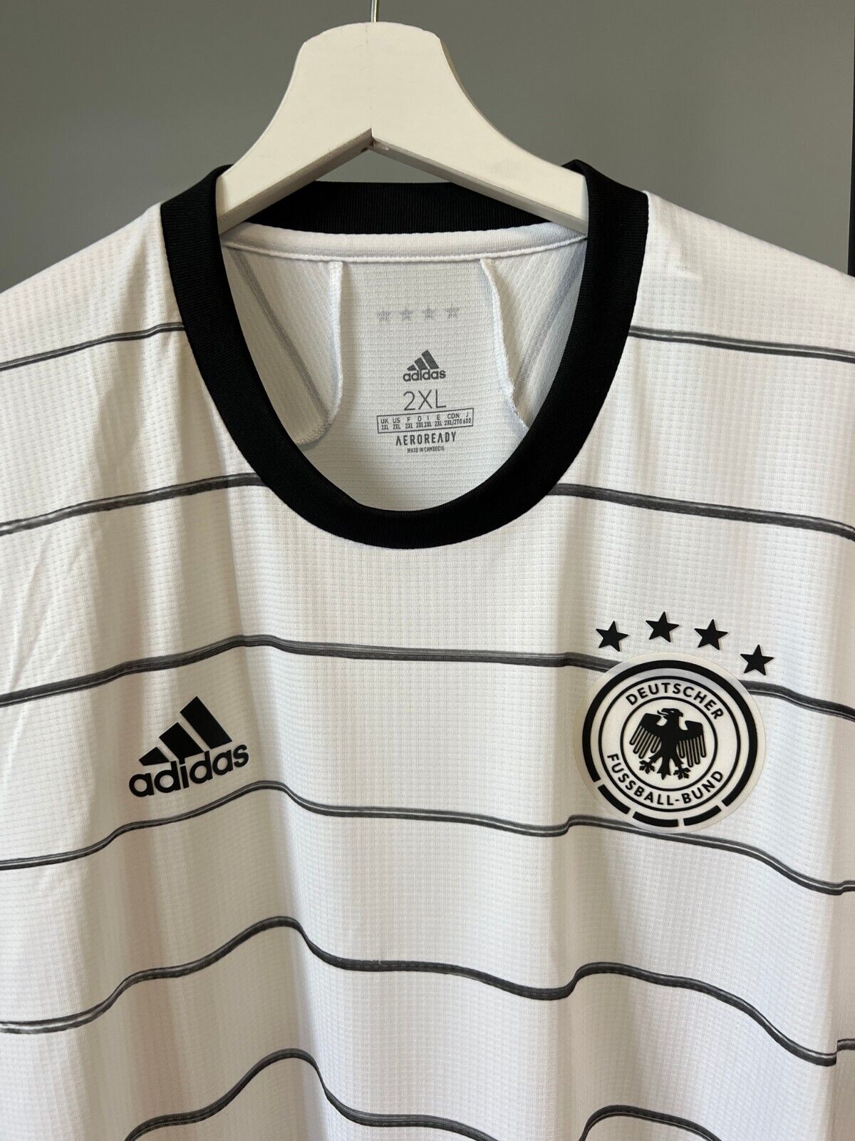 Germany Jersey 2020 Home Authentic Football Shirt Adidas EH6104 Mens Size XXL