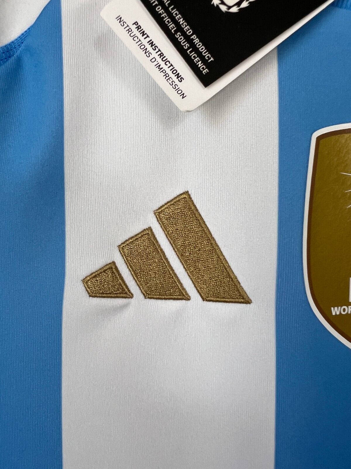 Argentina Jersey 2024-25 Home Soccer Football Shirt IP8387 Adidas Boys Size M