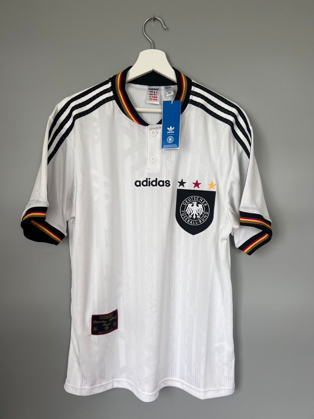 Germany Jersey 1996 Home Soccer Football Adidas IT7749 Mens Size M