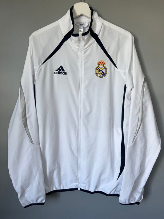 Real Madrid Jacket Teamgeist 2006x2021 White Soccer Adidas HA2537 Mens Size M