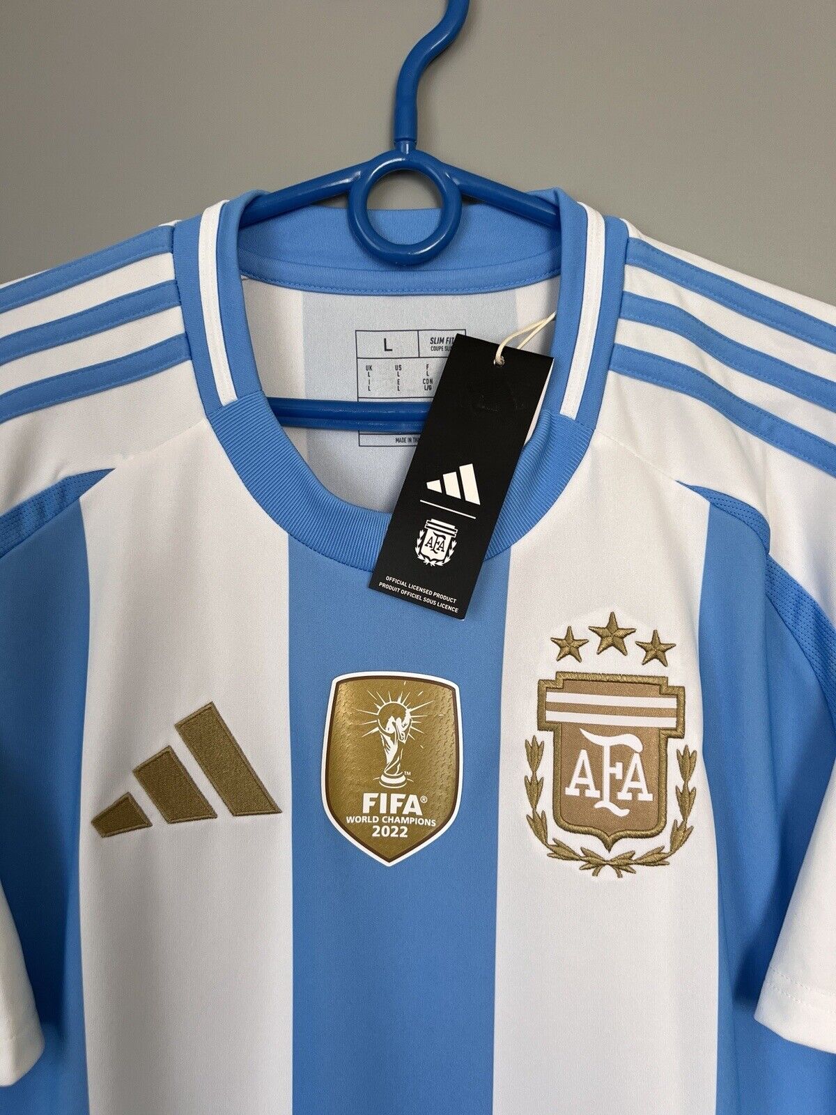 Argentina Jersey 2024 Home Soccer Football Shirt IP8409 Adidas Mens Size L