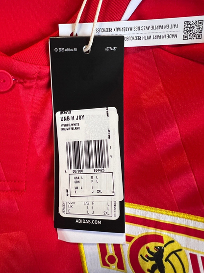 adidas 1. FC Union Berlin 23/24 Home Jersey - Red Soccer Football Shirt Size L