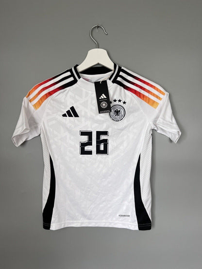 Germany Jersey 2024 Home Soccer Football Adidas DFB IP6130 Boys Size S