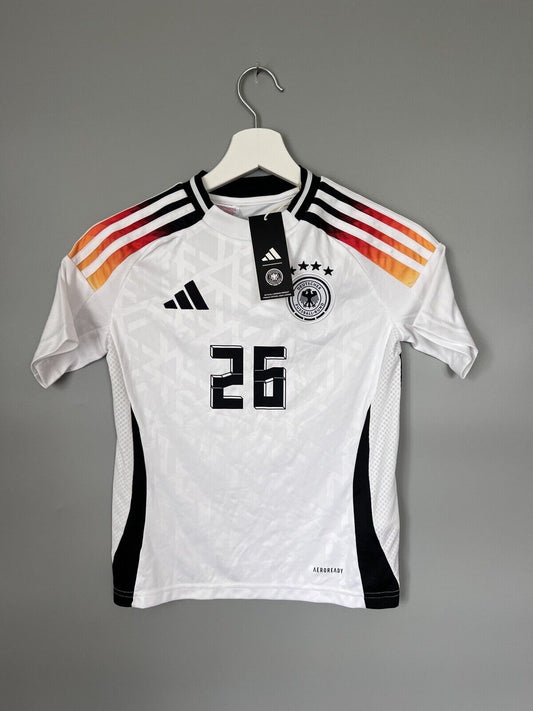 Germany Jersey 2024 Home Soccer Football Adidas DFB IP6130 Boys Size S