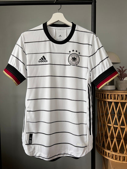 Germany Jersey 2020 Home Authentic Soccer Shirt Adidas EH6104 Mens Size S