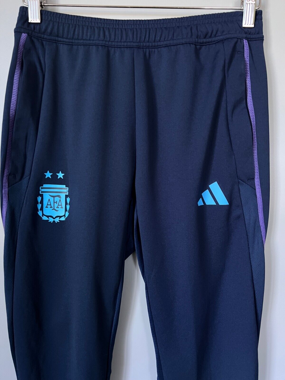 Argentina Tiro 23 Training Pants Blue Football Soccer Adidas HF3914 Mens Size S