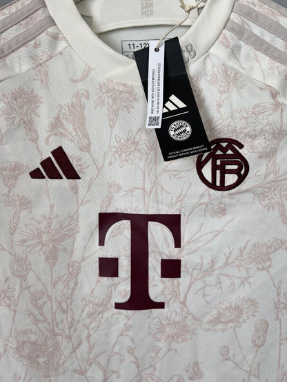 Bayern Munich Jersey 23/24 Third Soccer Shirt Trikot IB1506 Adidas Boys Size M