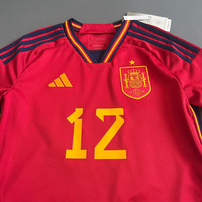 Spain Jersey 2022 2023 Home Size L Boys Football Shirt Trikot Adidas