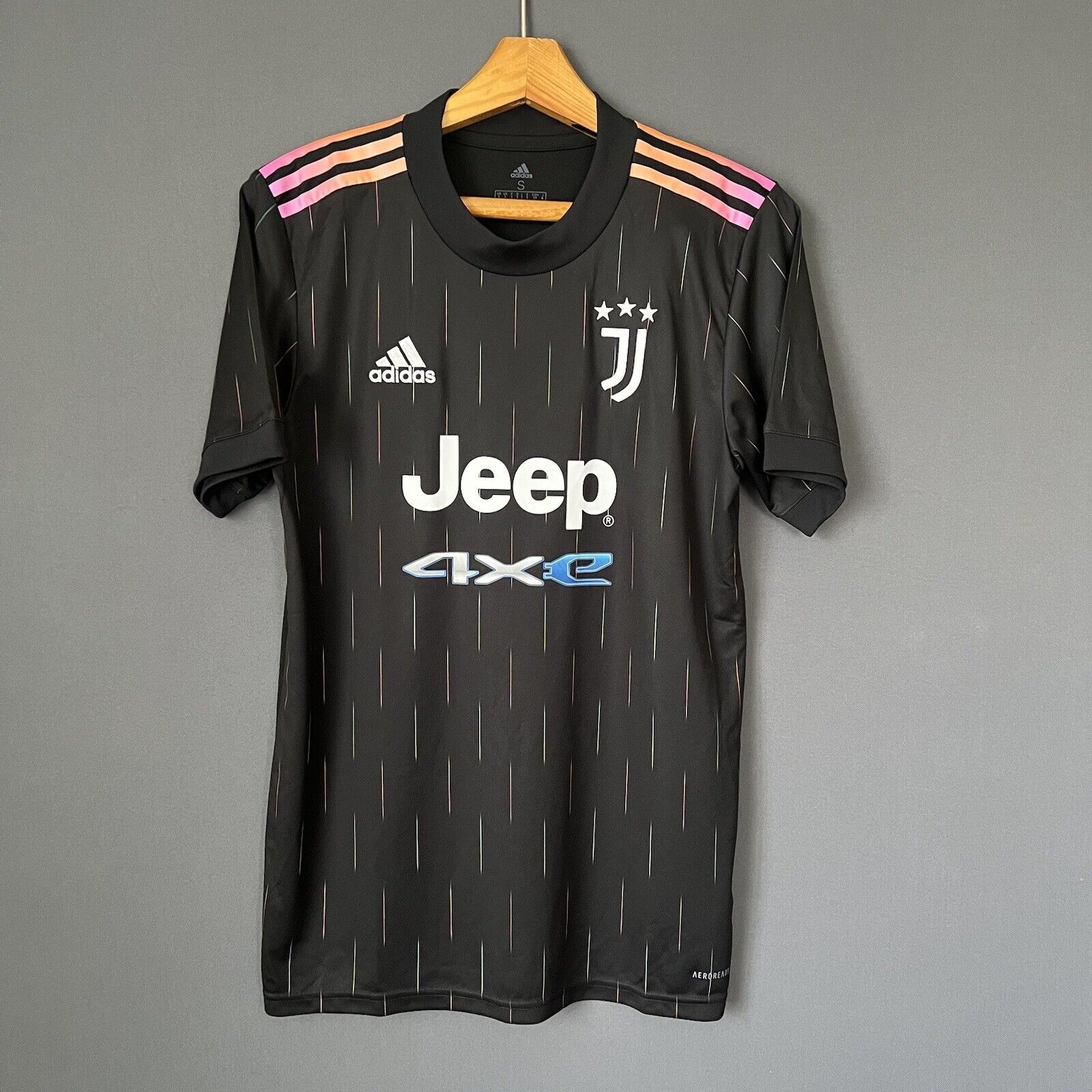 Vlahovic Juventus Jersey 2021 2022 Away Mens Soccer Shirt Small GS1438 Adidas