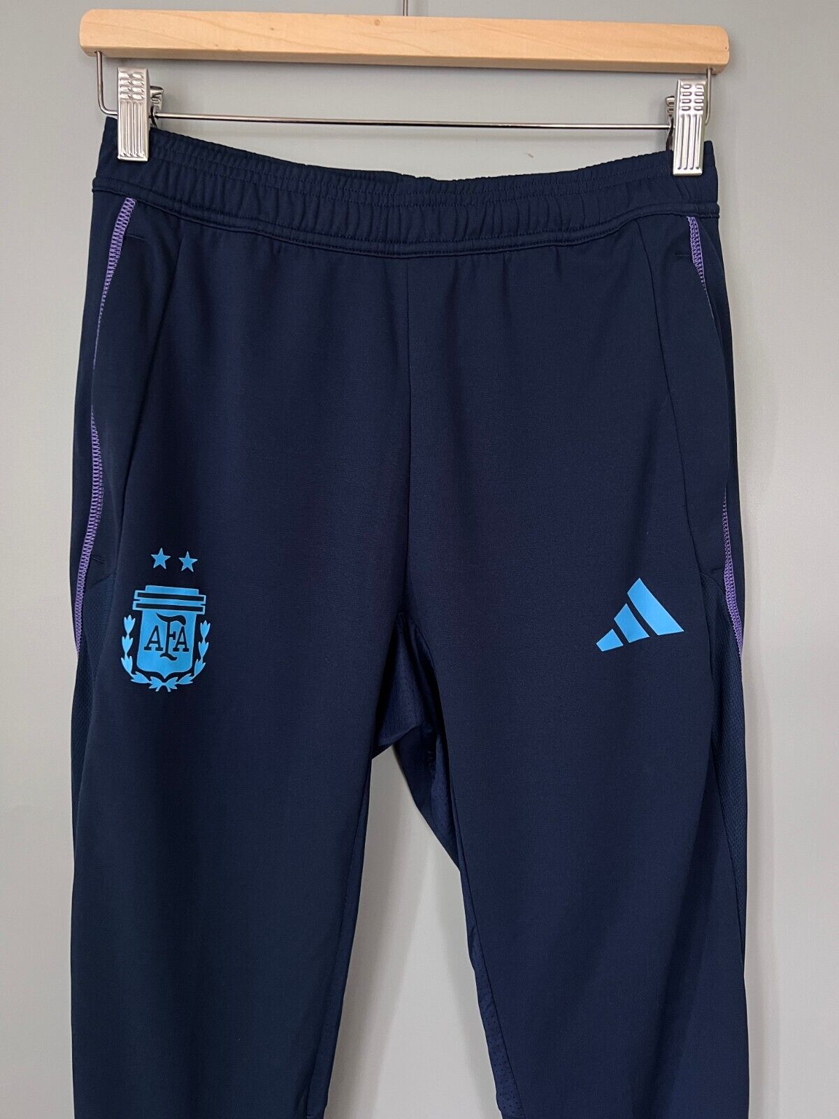Argentina Tiro 23 Training Pants Blue Football Soccer Adidas HF3914 Mens Size S