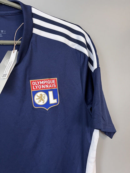 Olympique Lyonnais Jersey Training Mens Football Soccer Shirt Adidas Size M
