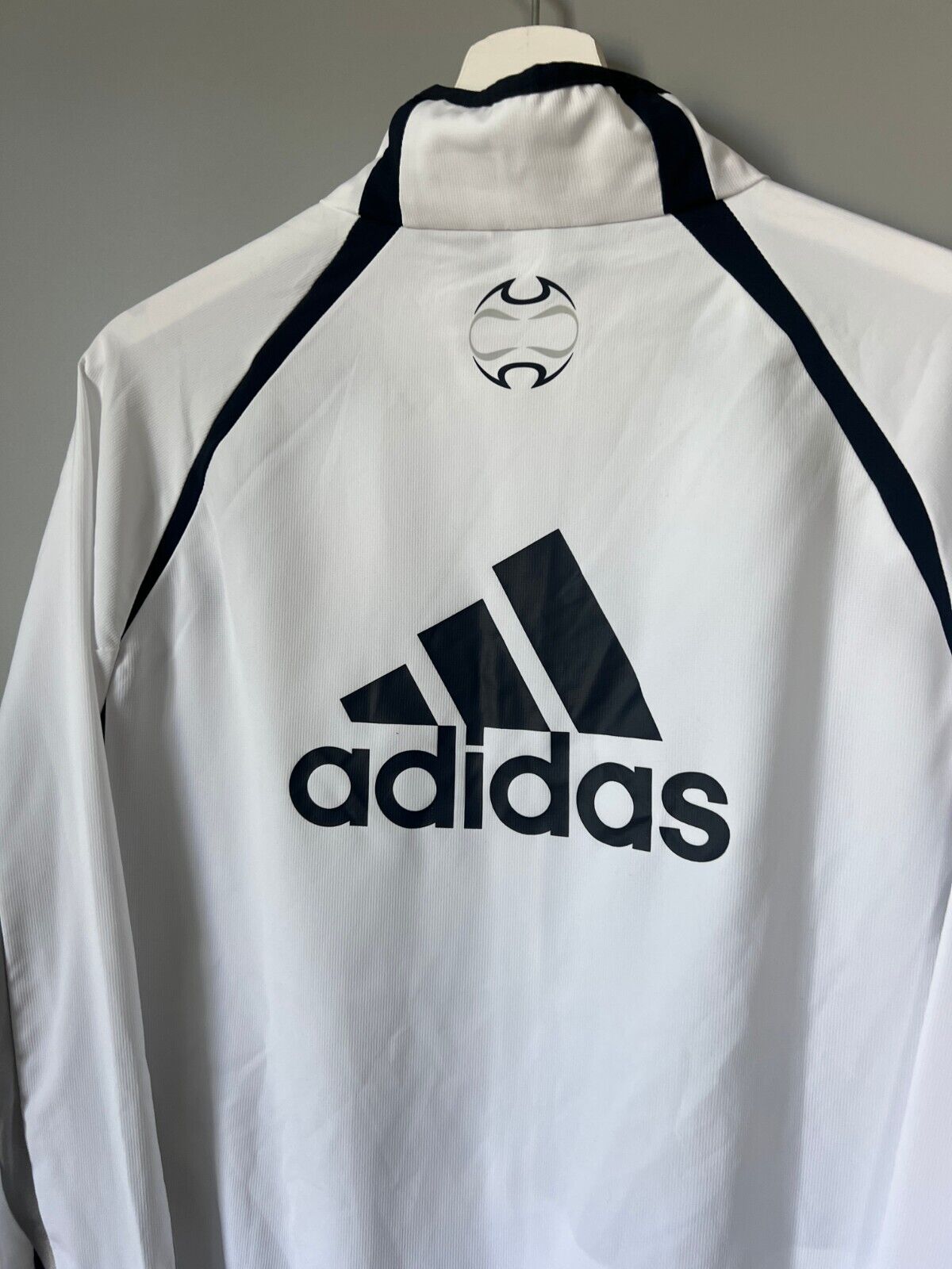 Real Madrid Jacket Teamgeist 2006x2021 White Soccer Adidas HA2537 Mens Size M
