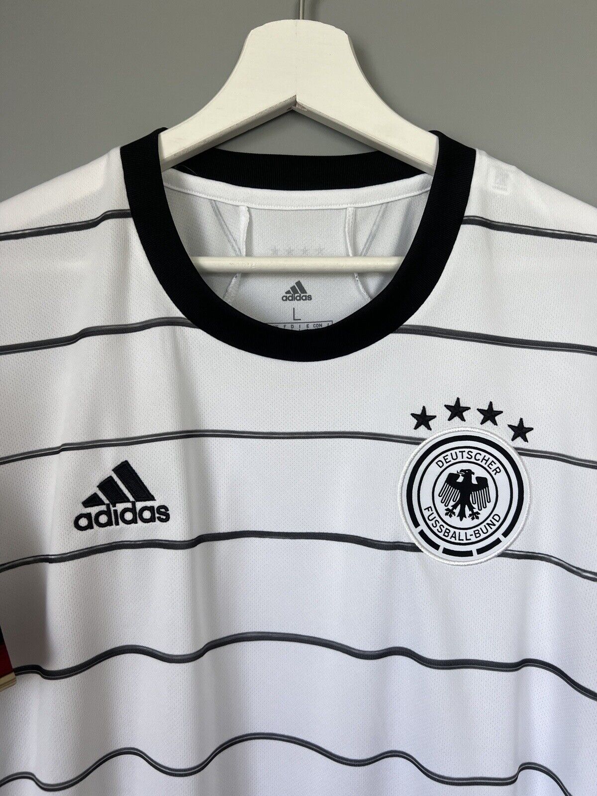 Germany Jersey 2020 Home Soccer Football Shirt Adidas EH6105 Mens Size L