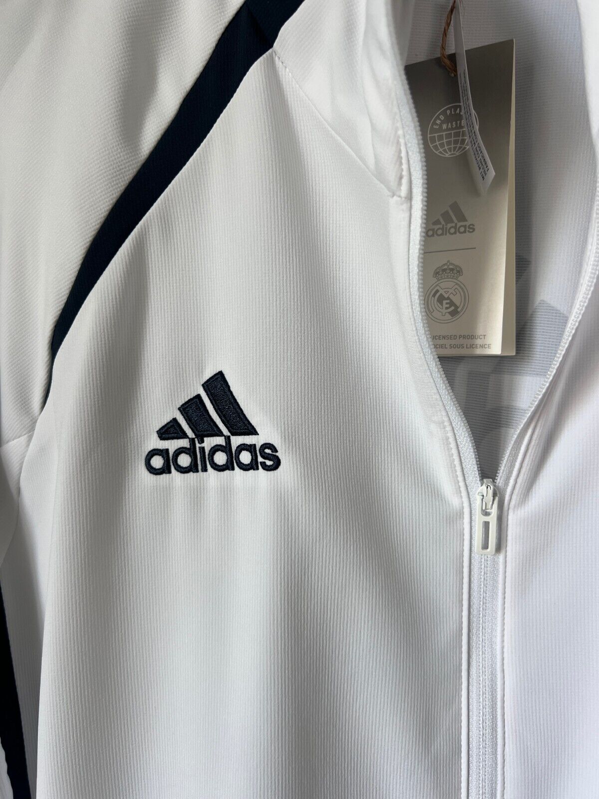 Real Madrid Teamgeist Jacket 2006x2021 White Soccer Adidas HA2537 Mens Size XXL