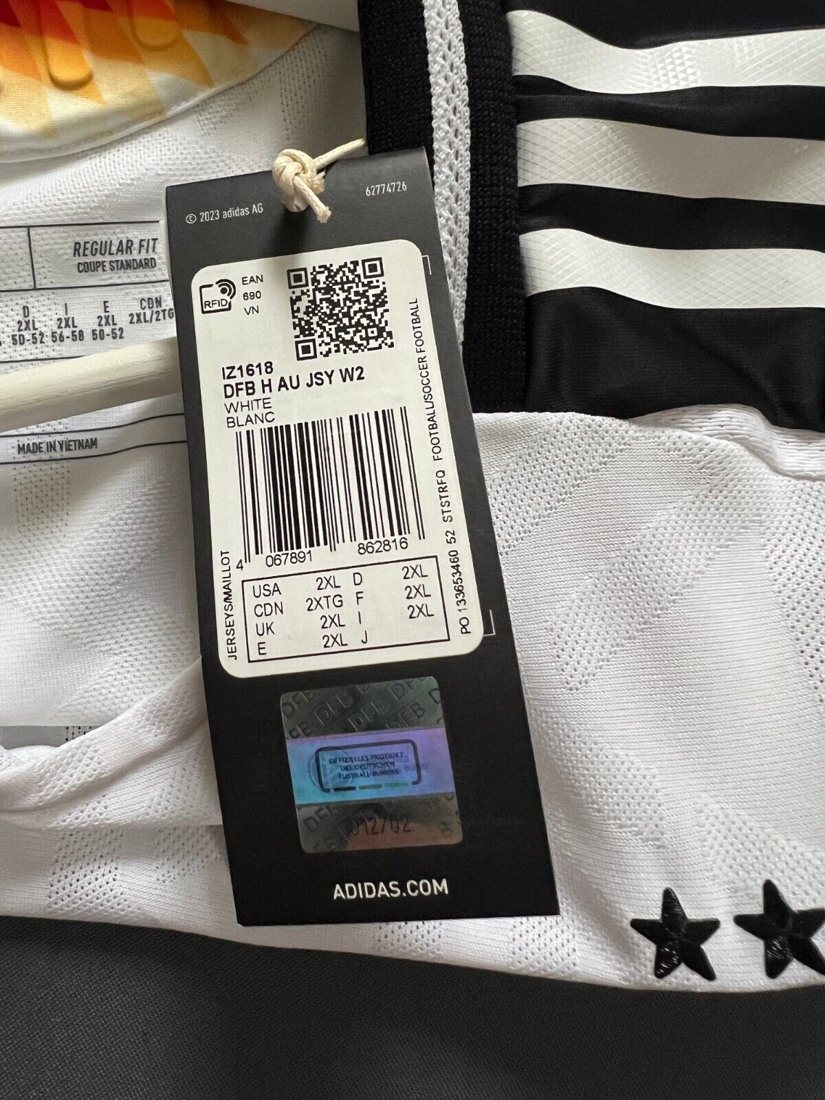 Germany Jersey 2024 Home HEAT.RDY Soccer Football Adidas IZ1618 Womens Size 2XL