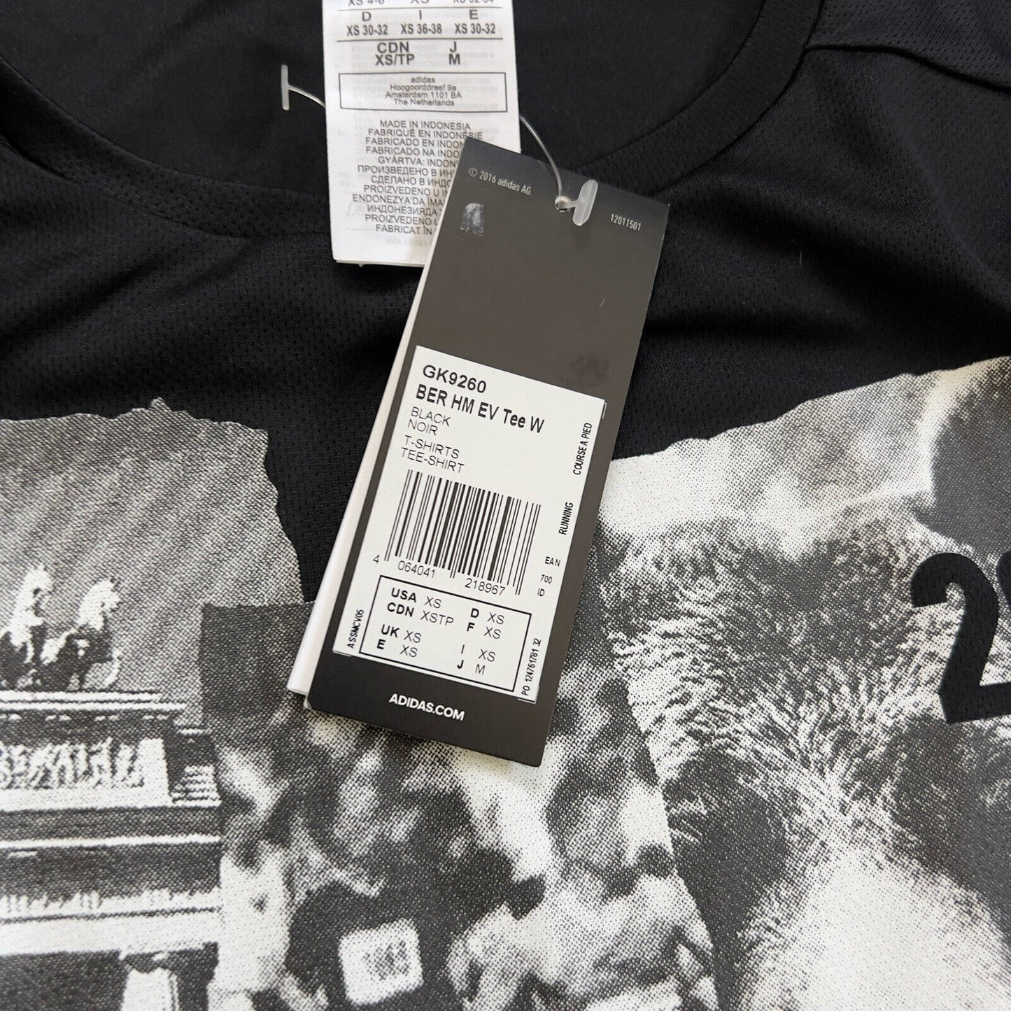 Adidas Running Shirt Berlin Marathon 2020 Size XS Womens GK9260 New