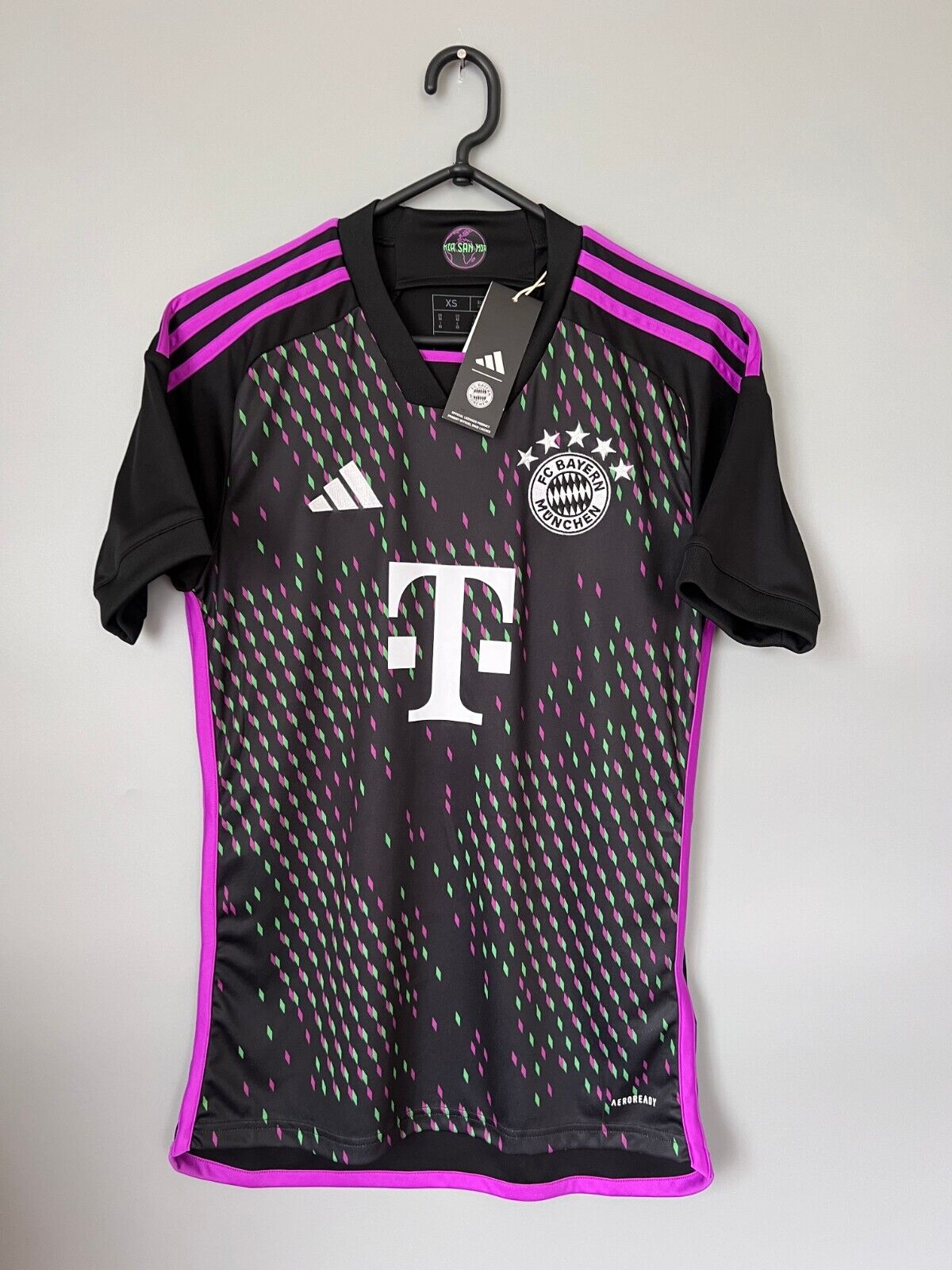 Bayern Munich Jersey 23/24 Away Soccer Football Shirt HR3719 Adidas Mens Size XS