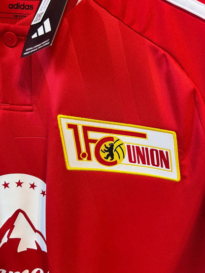 adidas 1. FC Union Berlin 23/24 Home Jersey - Red Soccer Football Shirt Size L