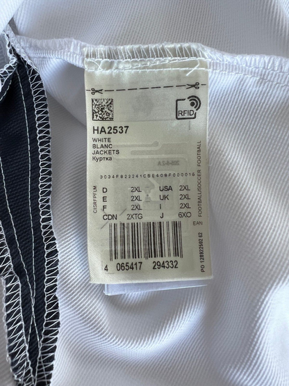 Real Madrid Teamgeist Jacket 2006x2021 White Soccer Adidas HA2537 Mens Size XXL