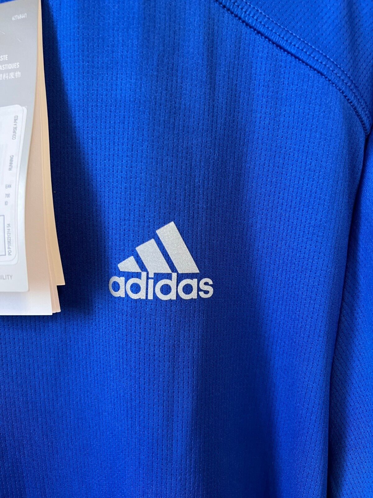 Adidas Mens Blue Running T-Shirt Size L Athletic Jersey GC9094