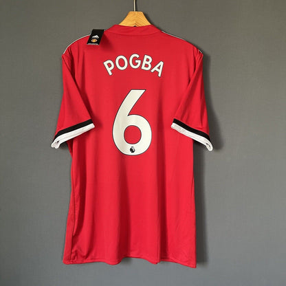 Pogba Manchester United Jersey 2017/2018 Size XL Mens BS1214 Adidas Soccer Shirt